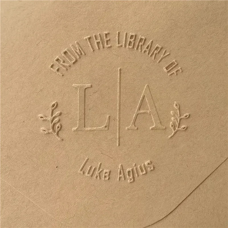 Personalized Book Embosser Custom Library Embosser Seal Customized This Book Belongs To,Custom Book Stamp from the library of