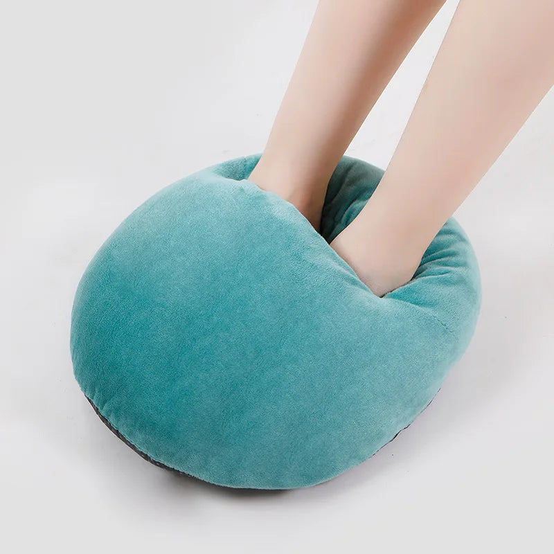 Portable 5V/2A USB Power Electric Foot Warmer Under Desk Heating Pad Winter Warming Plush Flannel Leg Thermostat Heater