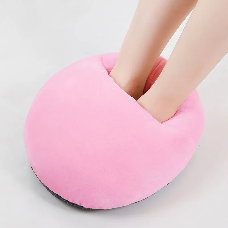 Portable 5V/2A USB Power Electric Foot Warmer Under Desk Heating Pad Winter Warming Plush Flannel Leg Thermostat Heater
