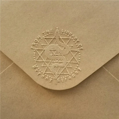 Personalized Book Embosser Custom Library Embosser Seal Customized This Book Belongs To,Custom Book Stamp from the library of