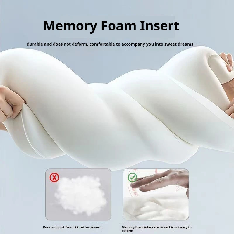 Memory Foam Ergonomic Pillow For Side Sleepers Long Hugging Body Bedding Pillow Maternity Pillow for Sleeping Rebound Cushion