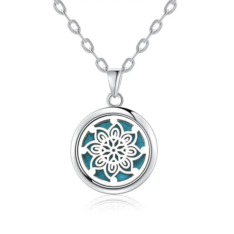 New Tree Of Life Aromatherapy Necklace Stainless Steel Essential Oil Diffuser Amulet Perfume Locket Pendant Women Jewelry Gift