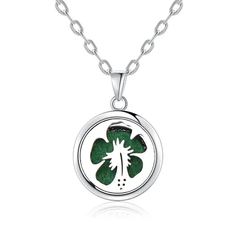 New Tree Of Life Aromatherapy Necklace Stainless Steel Essential Oil Diffuser Amulet Perfume Locket Pendant Women Jewelry Gift