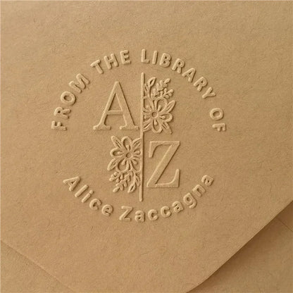 Personalized Book Embosser Custom Library Embosser Seal Customized This Book Belongs To,Custom Book Stamp from the library of