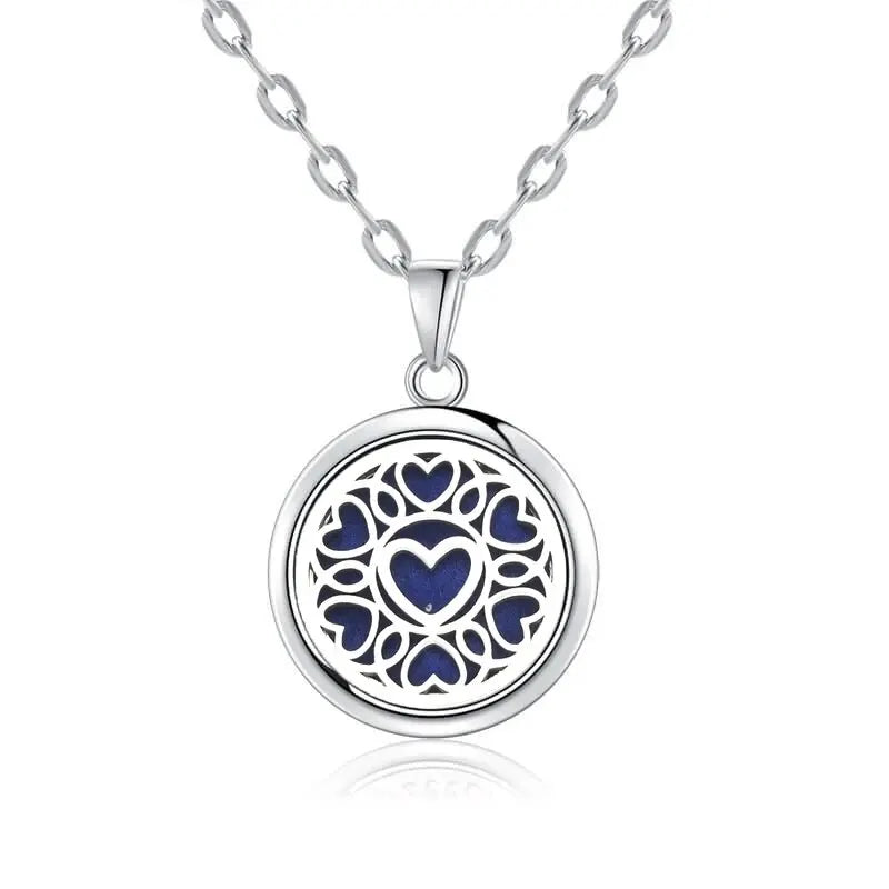 New Tree Of Life Aromatherapy Necklace Stainless Steel Essential Oil Diffuser Amulet Perfume Locket Pendant Women Jewelry Gift