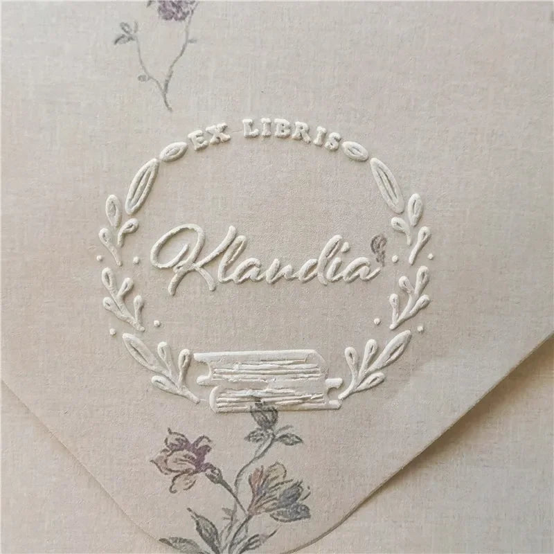 Personalized Book Embosser Custom Library Embosser Seal Customized This Book Belongs To,Custom Book Stamp from the library of