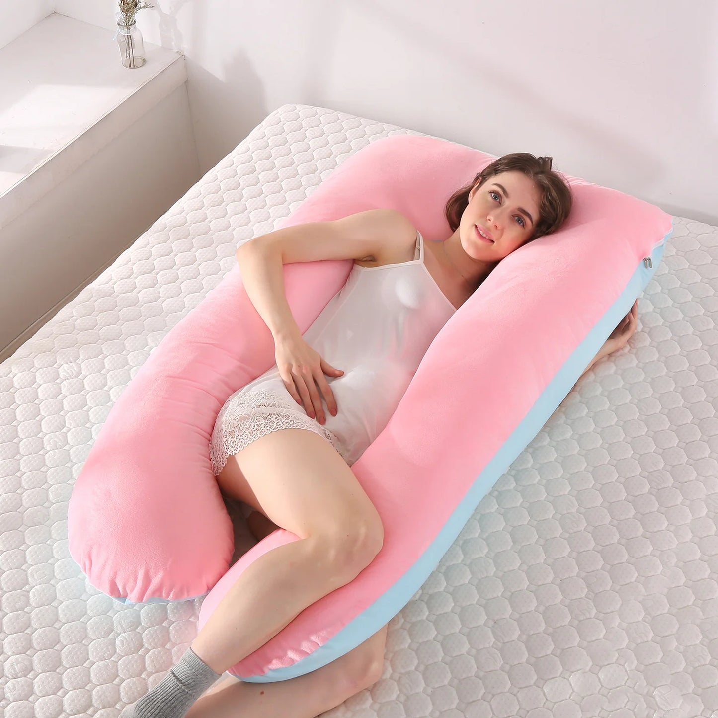 Pregnant Pillow Pregnancy Comfortable Cotton U Shape Maternity Pillow Pregnancy Sleeping Body Pillow For Pregnant Women