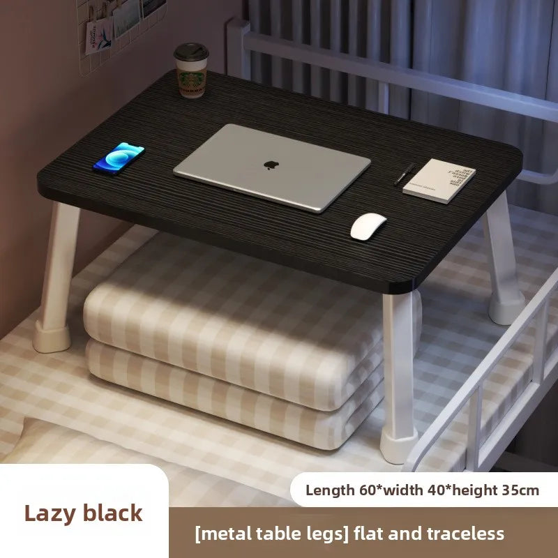 Portable Folding Laptop Table Adjustable Bedside Foldable Desk Dorm Student Study Tray Compact Lightweight Household Furniture