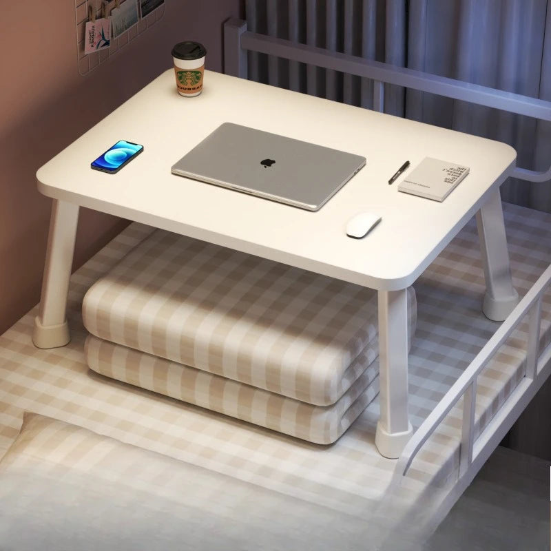 Portable Folding Laptop Table Adjustable Bedside Foldable Desk Dorm Student Study Tray Compact Lightweight Household Furniture