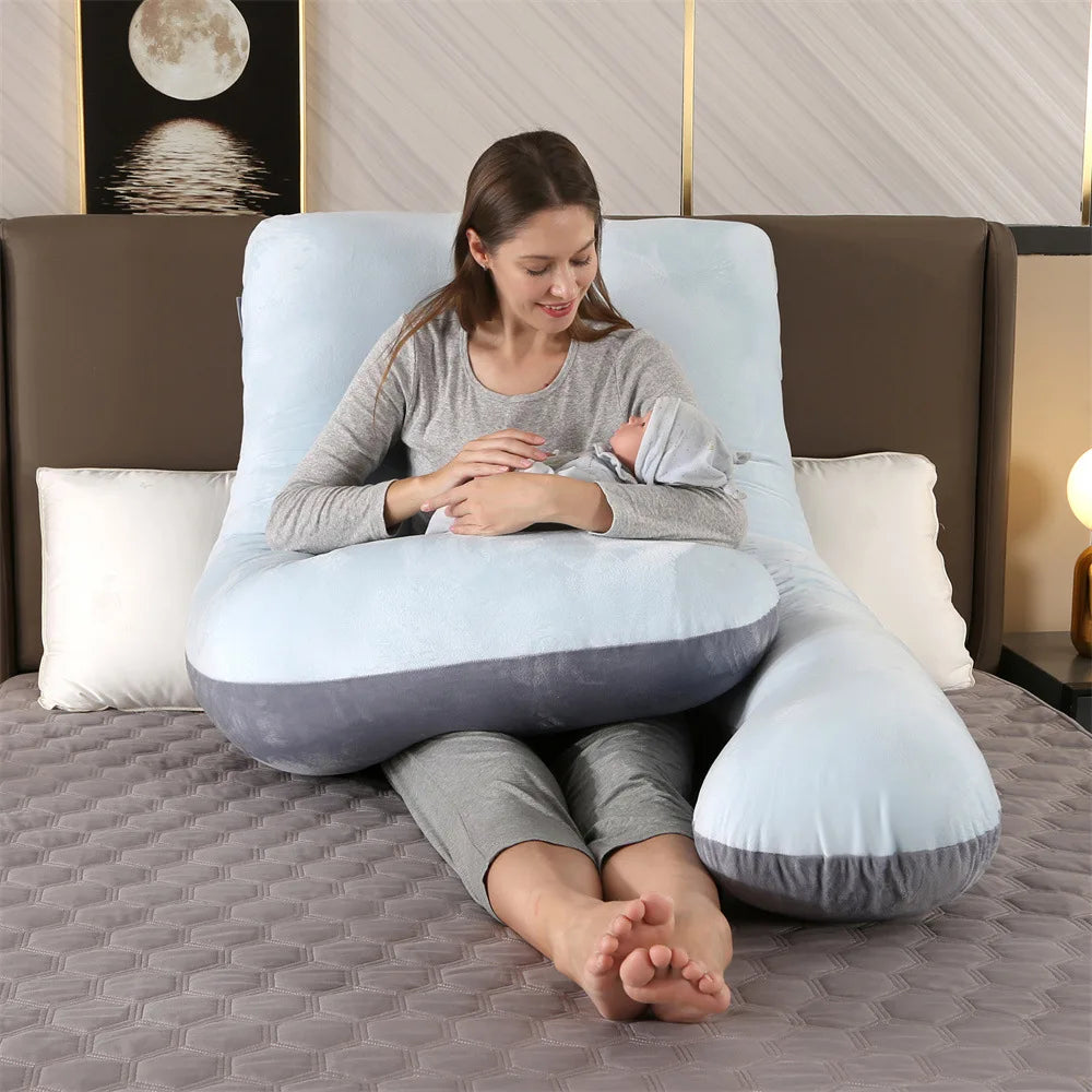 Pregnancy Pillow 130*70cm Sleeping Waist Pillow for Pregnant Women Nursing Pillow Breastfeeding Cushion for Women