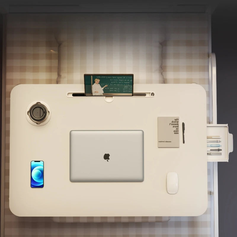 Portable Folding Laptop Table Adjustable Bedside Foldable Desk Dorm Student Study Tray Compact Lightweight Household Furniture