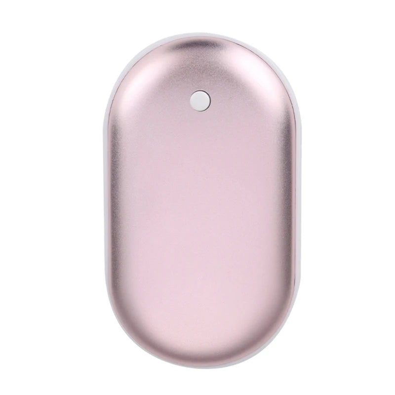 Portable Hand Warmer Rechargeable Pocket Heater 2-in-1 Function USB Charging Heater Hand Warmer Large Capacity