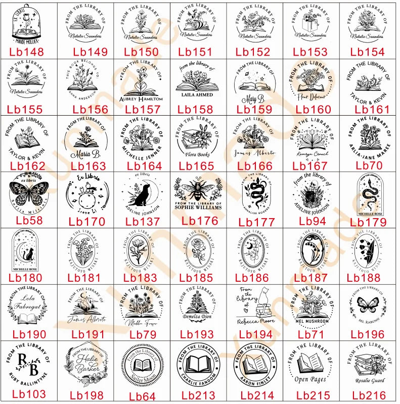 Personalized Book Embosser Custom Library Embosser Seal Customized This Book Belongs To,Custom Book Stamp from the library of