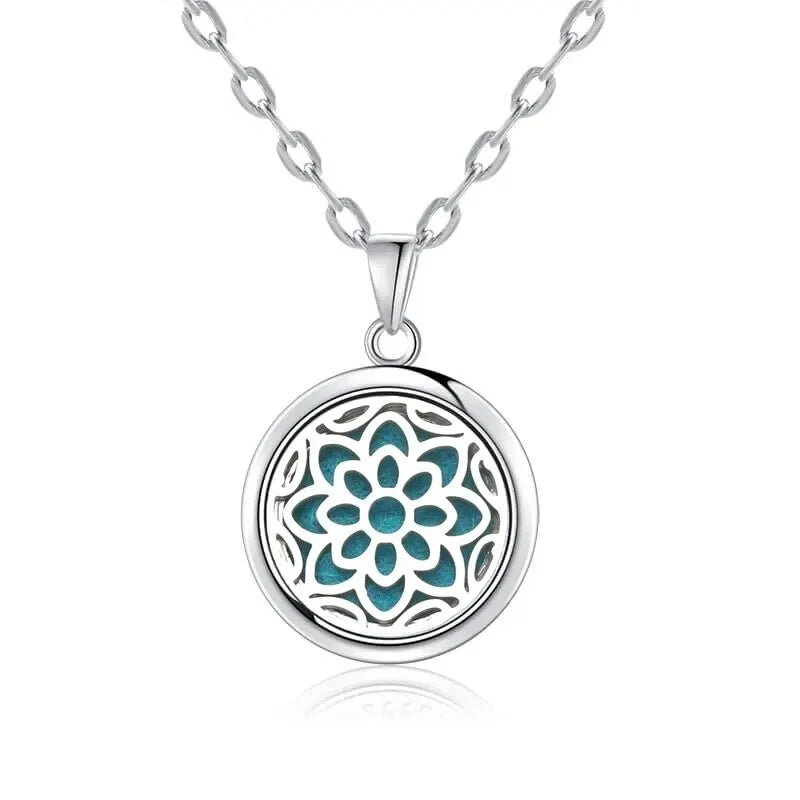 New Tree Of Life Aromatherapy Necklace Stainless Steel Essential Oil Diffuser Amulet Perfume Locket Pendant Women Jewelry Gift