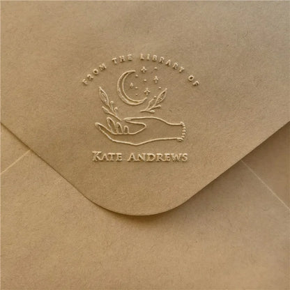 Personalized Book Embosser Custom Library Embosser Seal Customized This Book Belongs To,Custom Book Stamp from the library of
