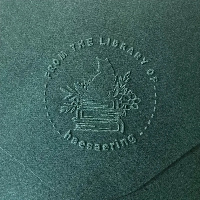Personalized Book Embosser Custom Library Embosser Seal Customized This Book Belongs To,Custom Book Stamp from the library of
