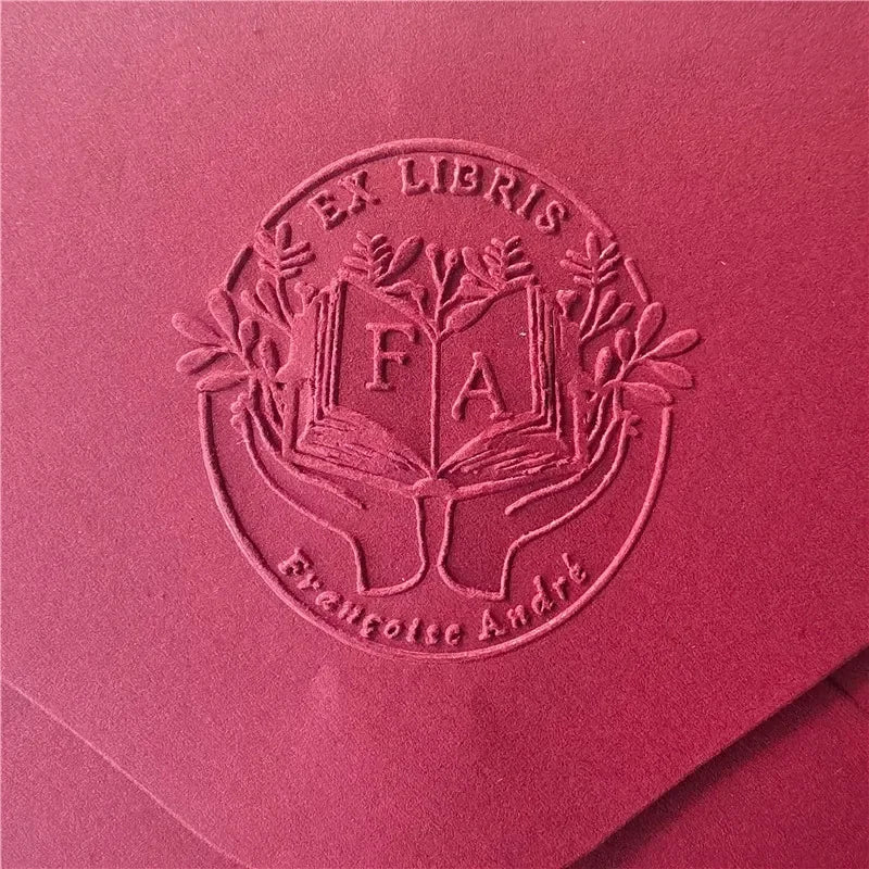 Personalized Book Embosser Custom Library Embosser Seal Customized This Book Belongs To,Custom Book Stamp from the library of