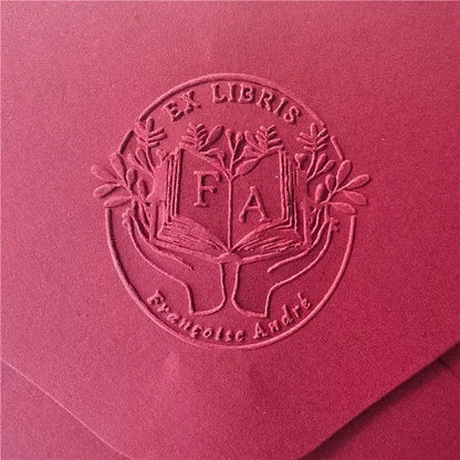 Personalized Book Embosser Custom Library Embosser Seal Customized This Book Belongs To,Custom Book Stamp from the library of