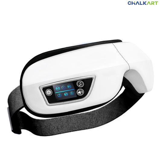 Heated Eye Massager with Bluetooth Music, Vibration Air Pressure Mask for Eye Strain Relief, Dry Eye & Sleep Improvement Masaje