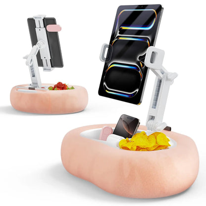 Tablet Kindle Pillow Stand Holder Fit 4''-13''  iPad Holder Stand for Bed with Soft Plus Fabric Reading Accessories Gift