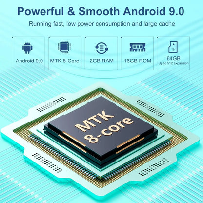 Oilsky Android 9.0 MP3 player, 16GB/80GB  supports Bluetooth and Wi-Fi, built-in FM radio and e-book function,  up to 512G