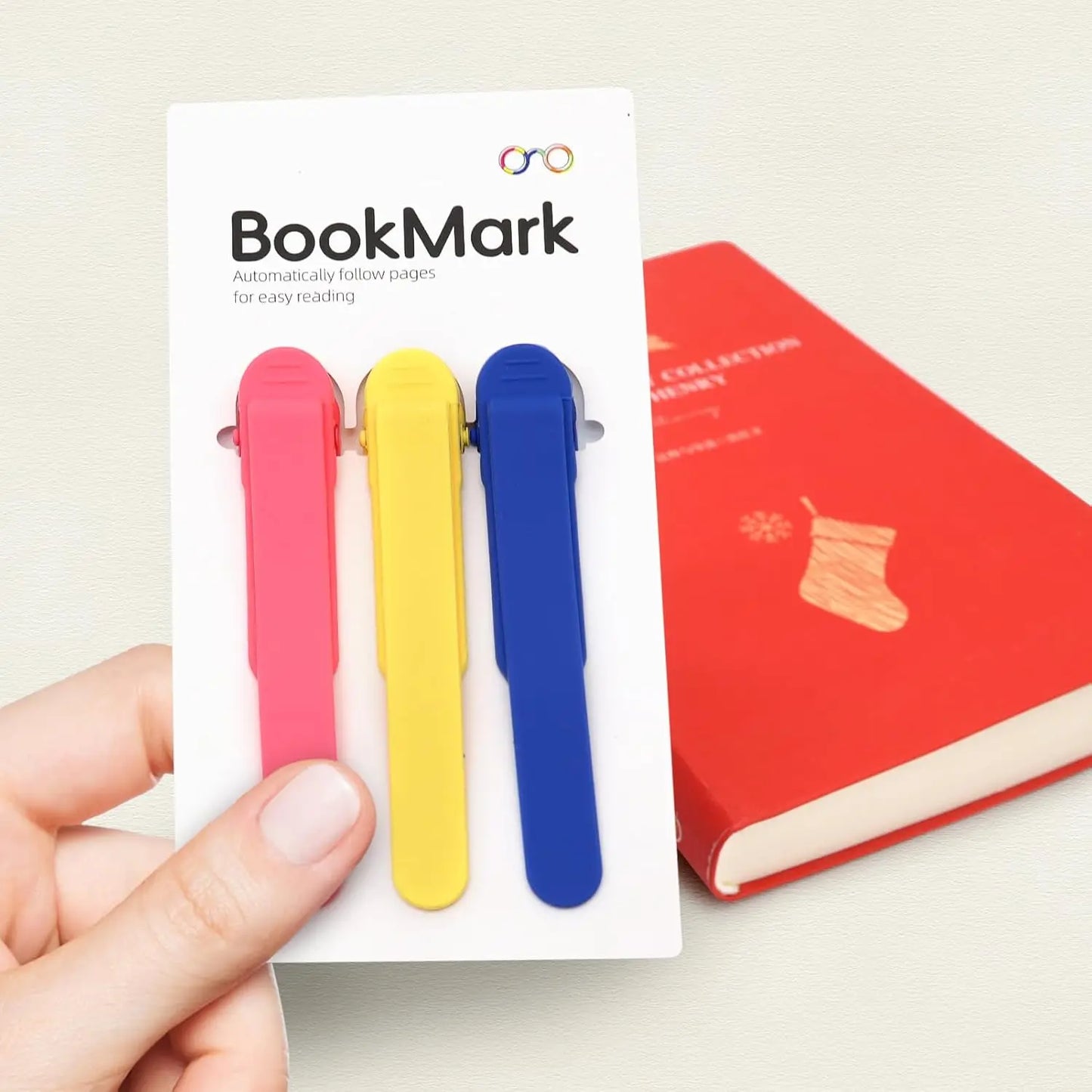 3pcs Silicone Automatic Bookmark, Unique Bookmark Page Keeper, BookPage Holder Markers Clip Book Marks Reading Accessories Gifts