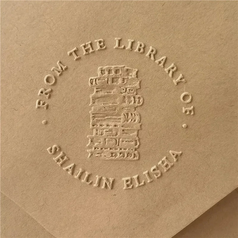 Personalized Book Embosser Custom Library Embosser Seal Customized This Book Belongs To,Custom Book Stamp from the library of