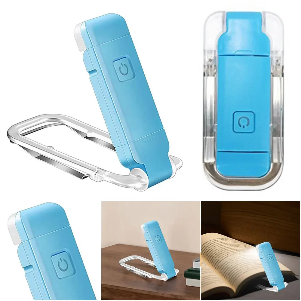LED USB Rechargeable Book Light Reading Light Eye Protection Night Light Portable Clip Desk Light Bookmark Read Light Night Lamp