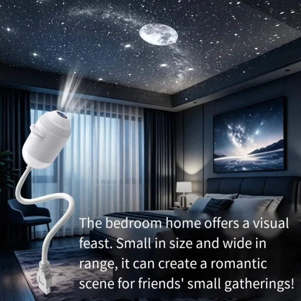 USB Star Projector Light 3 in 1/6 in 1Touch Control Flexible Hose Car Roof Galaxy Night Light For Bedroom Auto Atmosphere Lamp