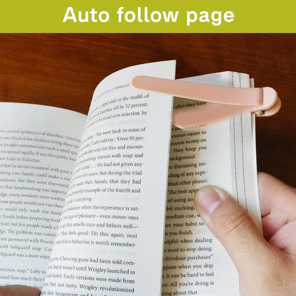 3pcs Silicone Automatic Bookmark, Unique Bookmark Page Keeper, BookPage Holder Markers Clip Book Marks Reading Accessories Gifts