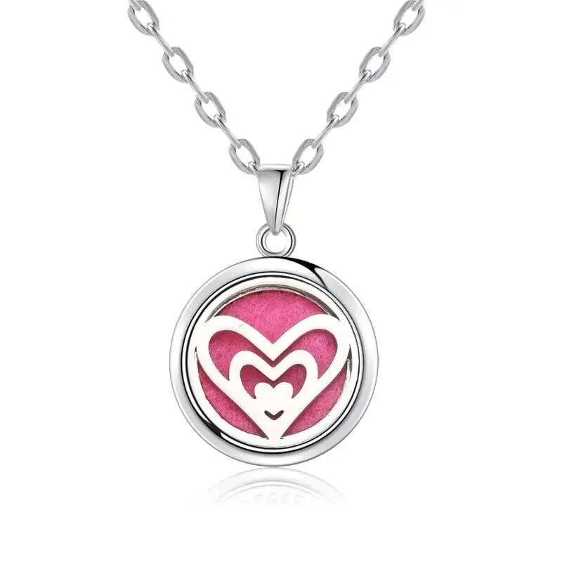 New Tree Of Life Aromatherapy Necklace Stainless Steel Essential Oil Diffuser Amulet Perfume Locket Pendant Women Jewelry Gift