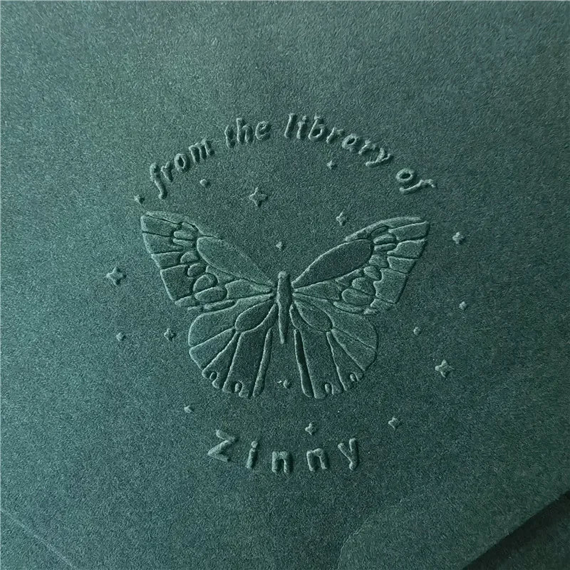 Personalized Book Embosser Custom Library Embosser Seal Customized This Book Belongs To,Custom Book Stamp from the library of