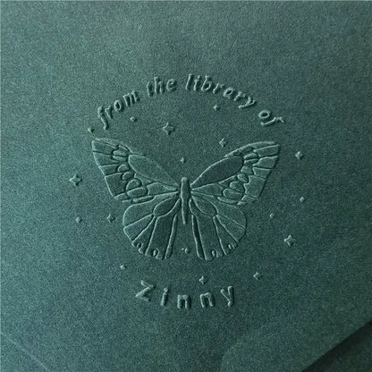 Personalized Book Embosser Custom Library Embosser Seal Customized This Book Belongs To,Custom Book Stamp from the library of