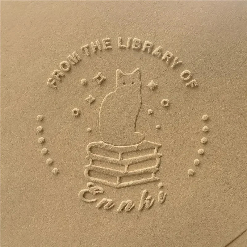 Personalized Book Embosser Custom Library Embosser Seal Customized This Book Belongs To,Custom Book Stamp from the library of